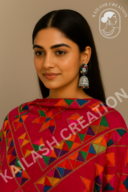 Multicolor Jhumki Earrings for Women & Girls