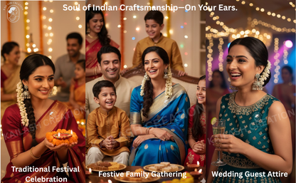 Oxidized Silver Jhumki Earrings for Women and Girls