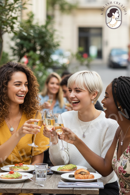 Butterfly Grace CZ Diamond 18 inches Silver Plated Chain Pendant for women and Girls