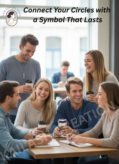 Anti Tarnish 3D Silver Cuboid Vertical Bar Pendant for Men and Boys