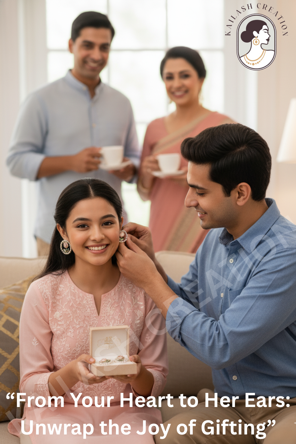 Pink Tulip Flower Stud Earrings for Women and Girls