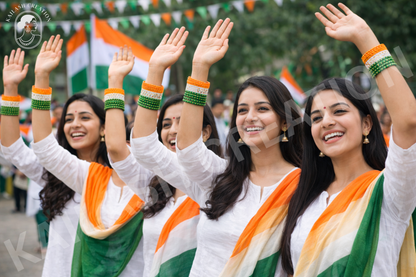 Tiranga Tricolor Metal Bangles Set for Kids, Women & Girls