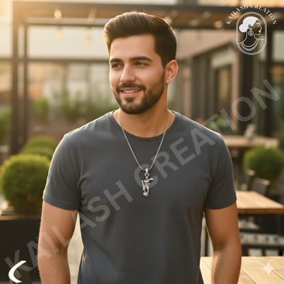 Anti Tarnish Stainless Steel Lord Mahabali Hanuman Ji Pendant for Boys and Men