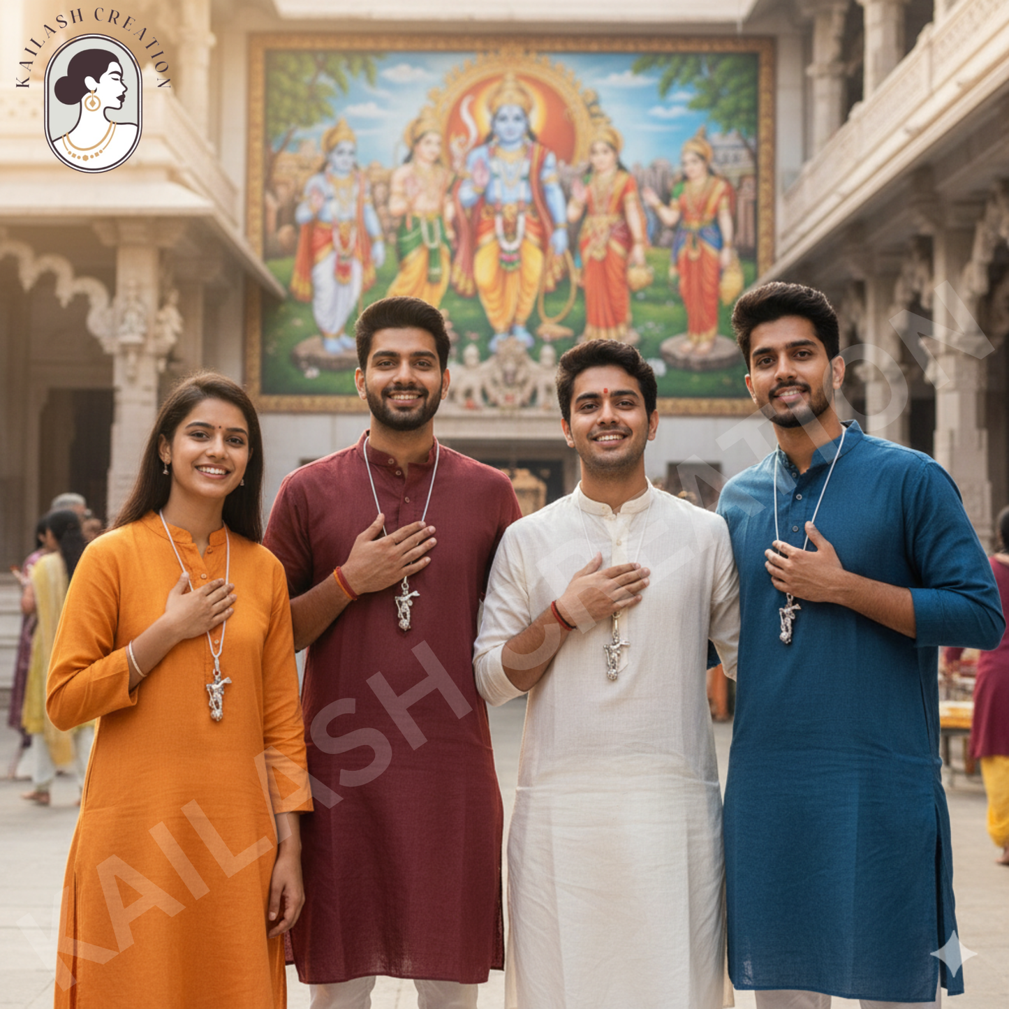 Anti Tarnish Stainless Steel Lord Mahabali Hanuman Ji Pendant for Boys and Men