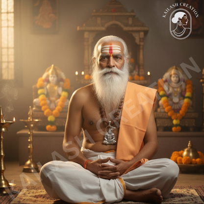 Anti Tarnish Stainless Steel Hanuman Ji Meditation Pose Pendant for Boys and Men