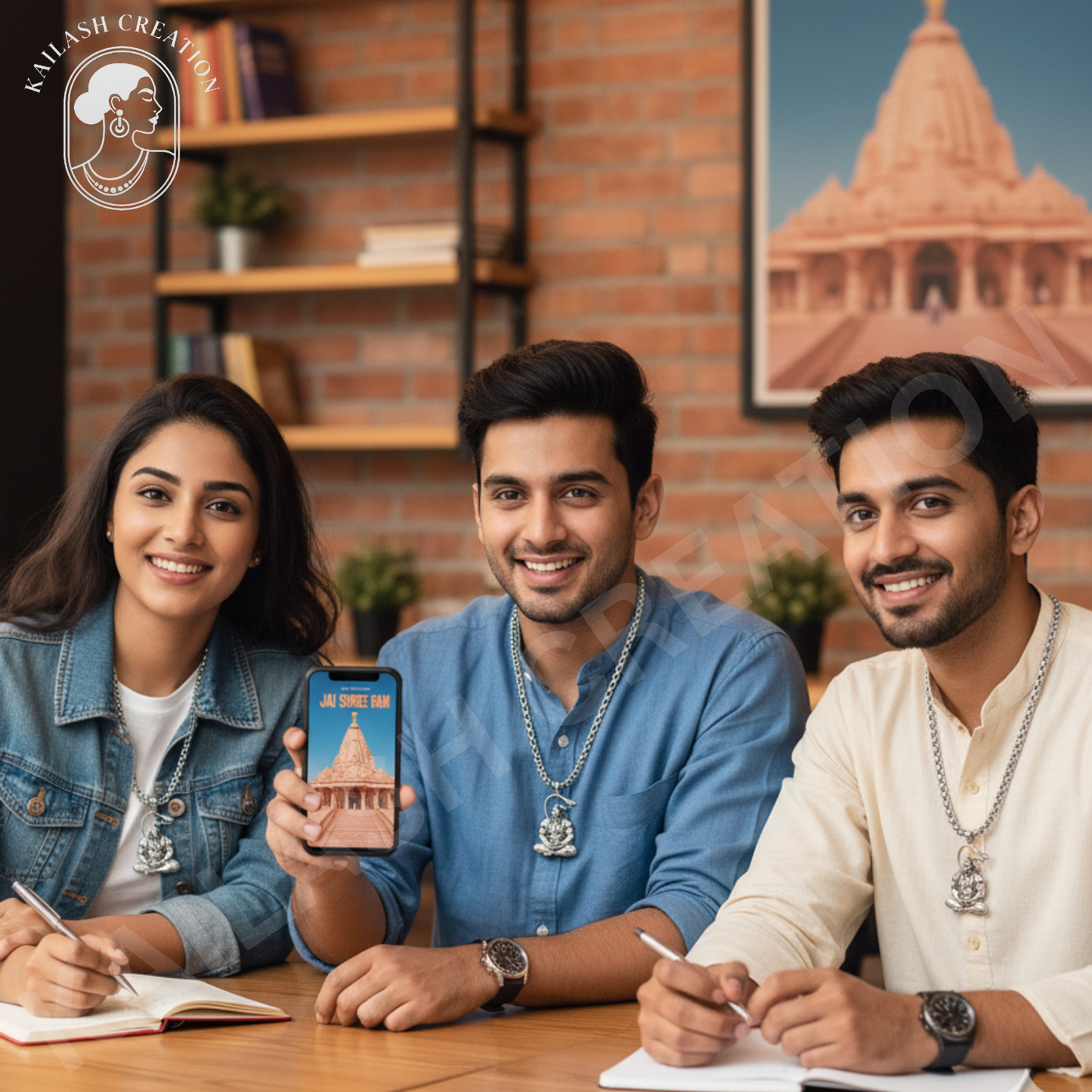 Anti Tarnish Stainless Steel Hanuman Ji Meditation Pose Pendant for Boys and Men