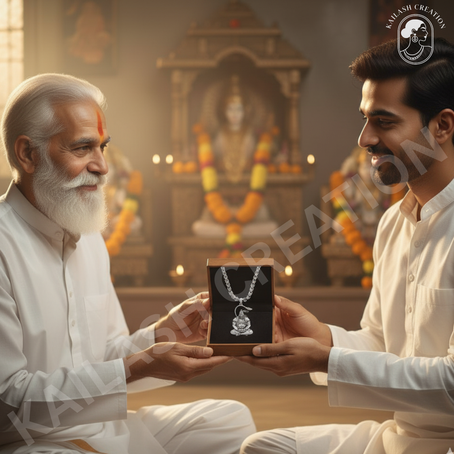 Anti Tarnish Stainless Steel Hanuman Ji Meditation Pose Pendant for Boys and Men