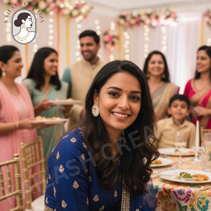 Golden Rose Oval Stud Earrings for Women and Girls Stylish