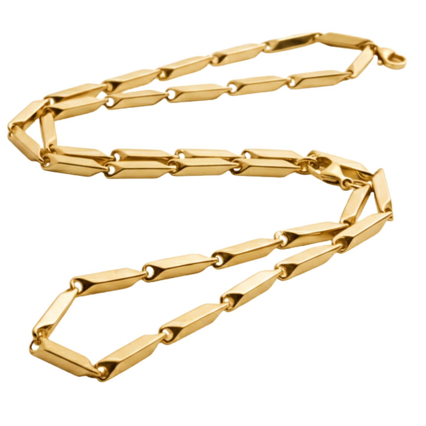 Anti Tarnish 316L Stainless Steel Rice Chain for Men and Boys