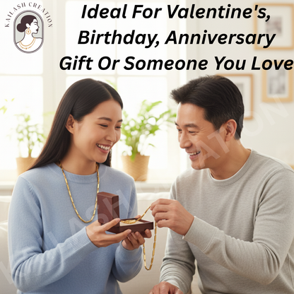 Anti Tarnish 316L Stainless Steel Rice Chain for Men and Boys