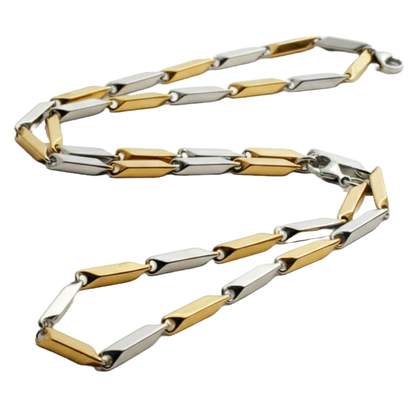 Anti Tarnish 316L Stainless Steel Rice Chain for Men and Boys