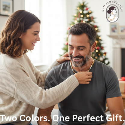 Anti Tarnish 316L Stainless Steel Rice Chain for Men and Boys