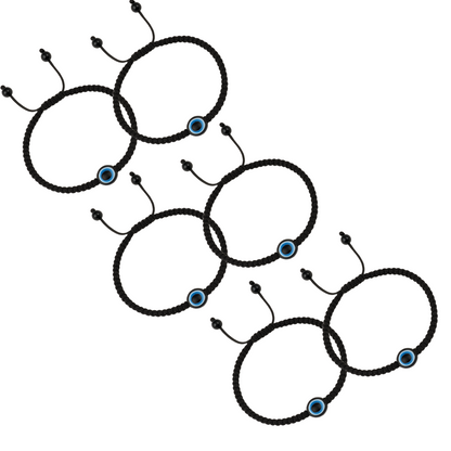 Evil Eye Adjustable Thread Anklet for women and Girls