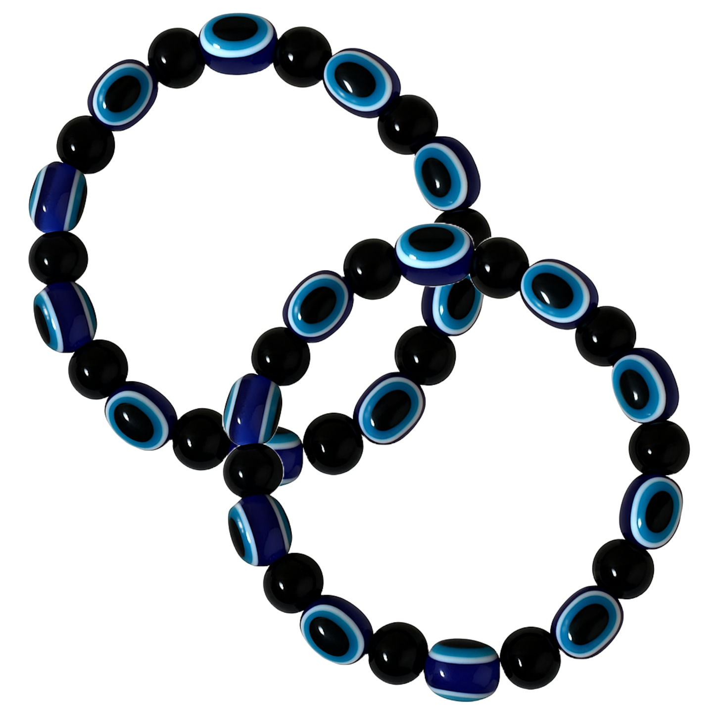 Black and Blue Evil Eye Bracelet for Men & Women