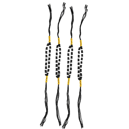 Black & White Beads Nazar Thread Bracelet for NewBorn and Toddler