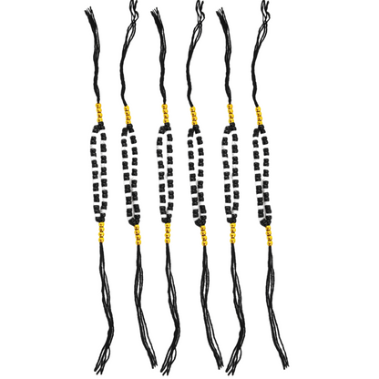 Black & White Beads Nazar Thread Bracelet for NewBorn and Toddler