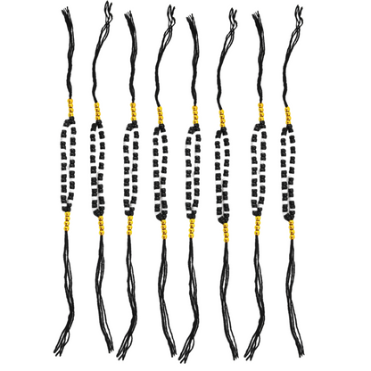 Black & White Beads Nazar Thread Bracelet for NewBorn and Toddler