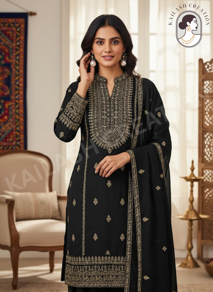 Floral Petal Shape with Round Pearl Drop for Women and Girls