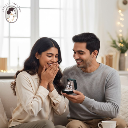 Floral Design Gold-Plated Contemporary Drop Earrings for Women & Girls