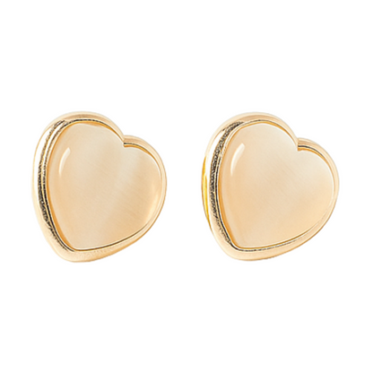 Heart Shape Stud Earrings for Women & Girls