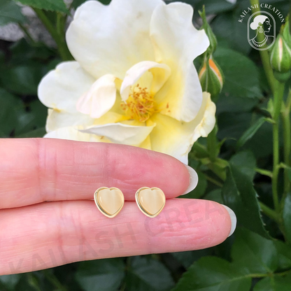Heart Shape Stud Earrings for Women & Girls