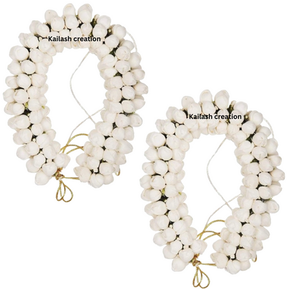 Artificial Jasmine Mogra Flower Hair Gajra Garland Juda Decoration Phool Gazra