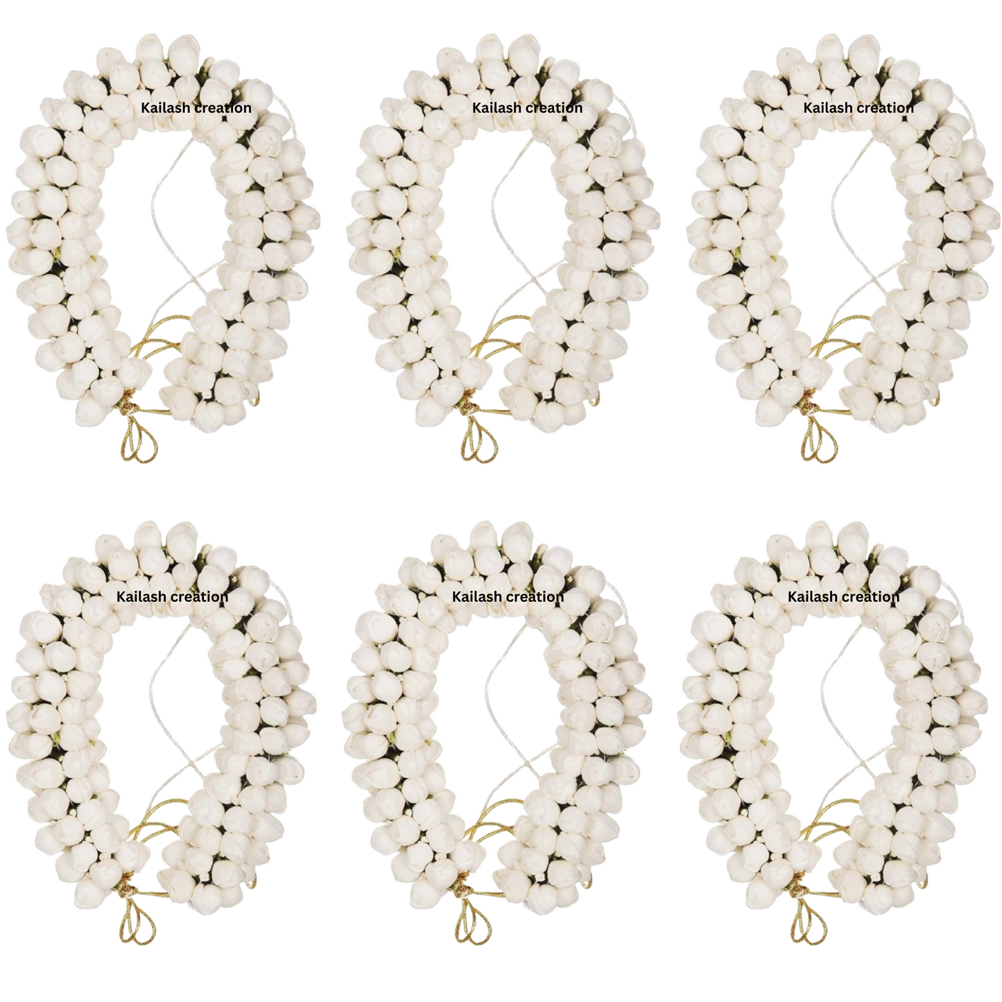 Artificial Jasmine Mogra Flower Hair Gajra Garland Juda Decoration Phool Gazra