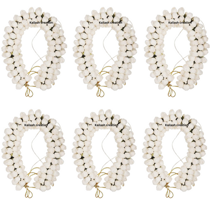 Artificial Jasmine Mogra Flower Hair Gajra Garland Juda Decoration Phool Gazra