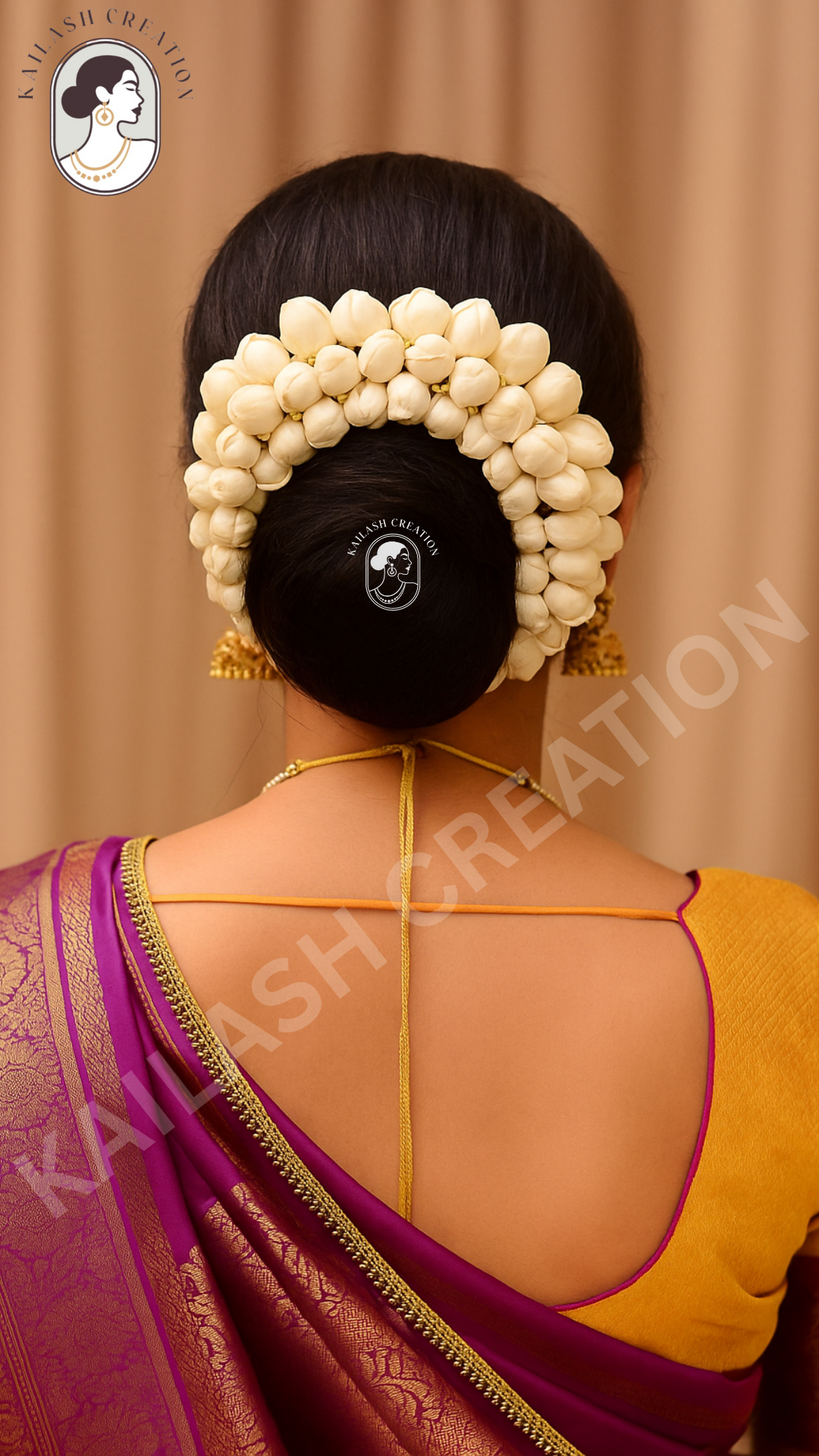 Artificial Jasmine Mogra Flower Hair Gajra Garland Juda Decoration Phool Gazra