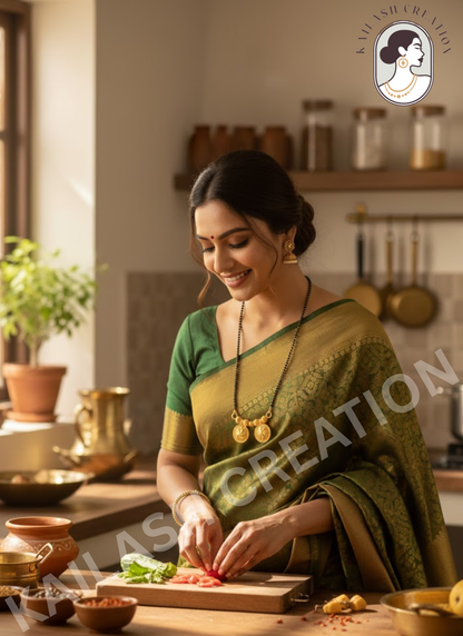 Saanvi Gold Twin Coin Mangalsutra