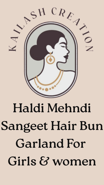 Artificial Jasmine Mogra Flower Hair Gajra Garland Juda Decoration Phool Gazra