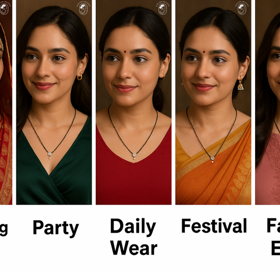 Kailash Creation American Diamond AD Mangalsutra for women