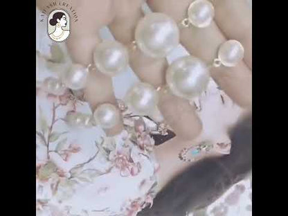 Elegant Long Pearl Chain Drop Earrings for Women & Girls